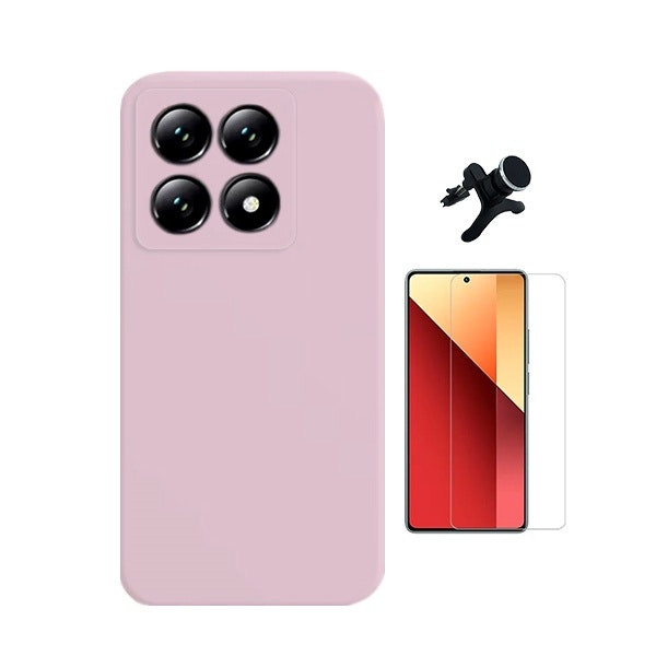 Phonecare protection kit for Xiaomi 14T Pro — tempered glass, silicone case and magnetic mount
