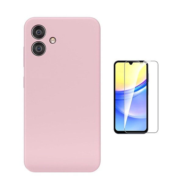 Kit cristal templado y funda silicona líquida para Galaxy A06