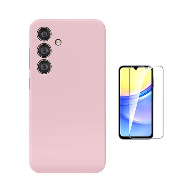 Funda de silicona líquida y vidrio templado Clearglass para Galaxy A16