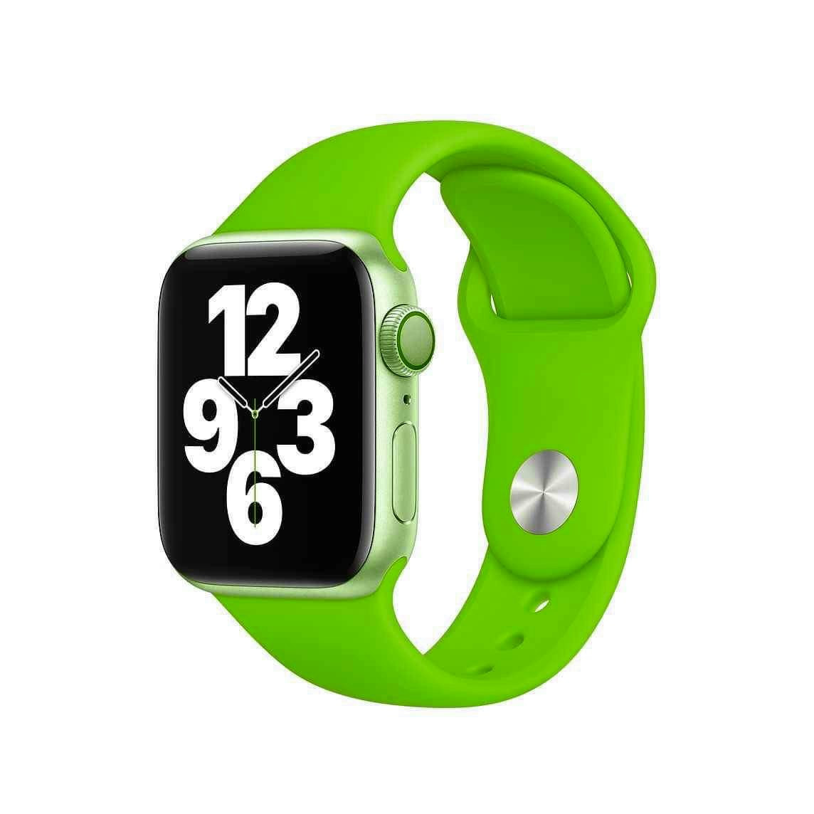 Correa SmoothSilicone para Apple Watch Series 9 - Verde Lechuga