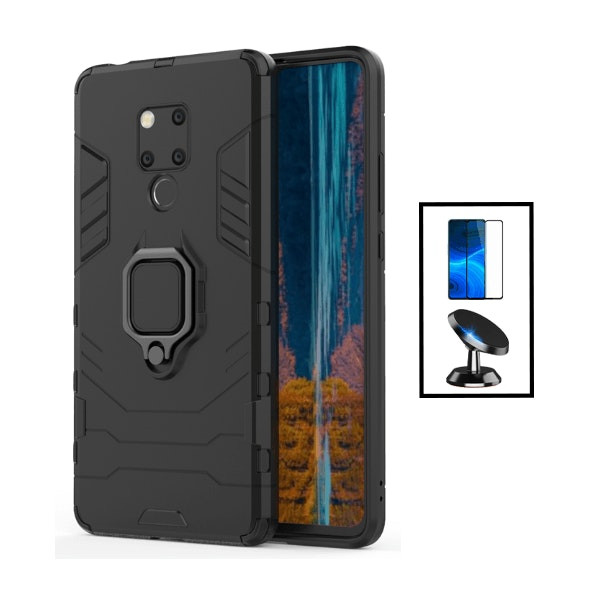 Case and Full Cover 5D glass protector kit with magnetic car mount for Huawei Mate 20X 5G