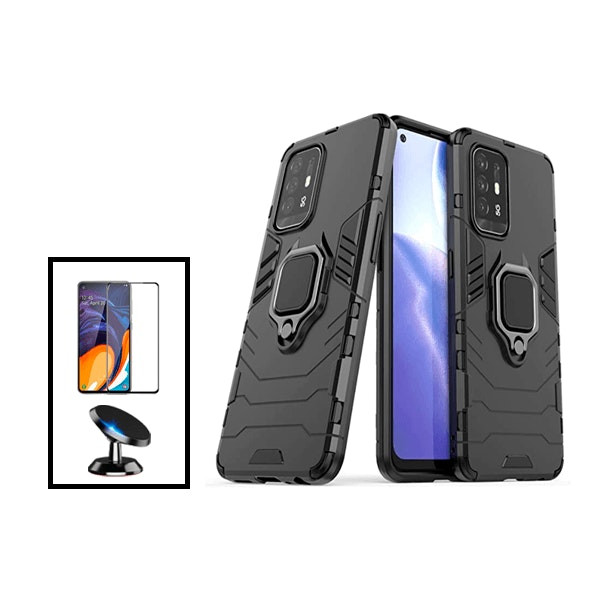 Kit de protección: protector 5D + funda Military Defender + soporte magnético