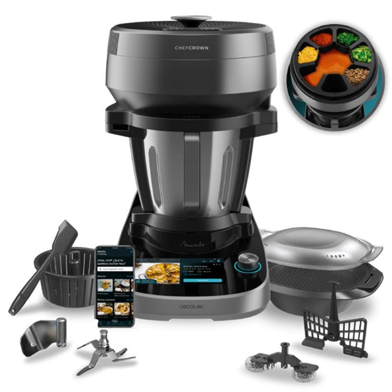 Mambo Victory multifunction kitchen robot with automatic dispenser and stainless steel bowl