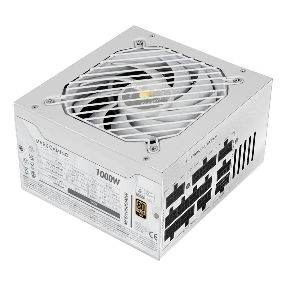 Fuente ATX 1000W MPB1000SIM 80 Plus Gold Full Modular Blanca