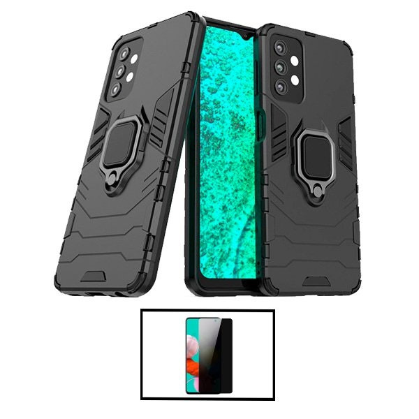 Kit Película 5D Anti-Spy + Capa 3X1 Military Defender para Samsung Galaxy A52