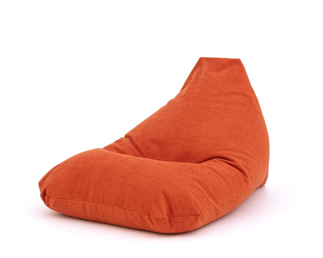 Puf gigante Sintra poliéster naranja