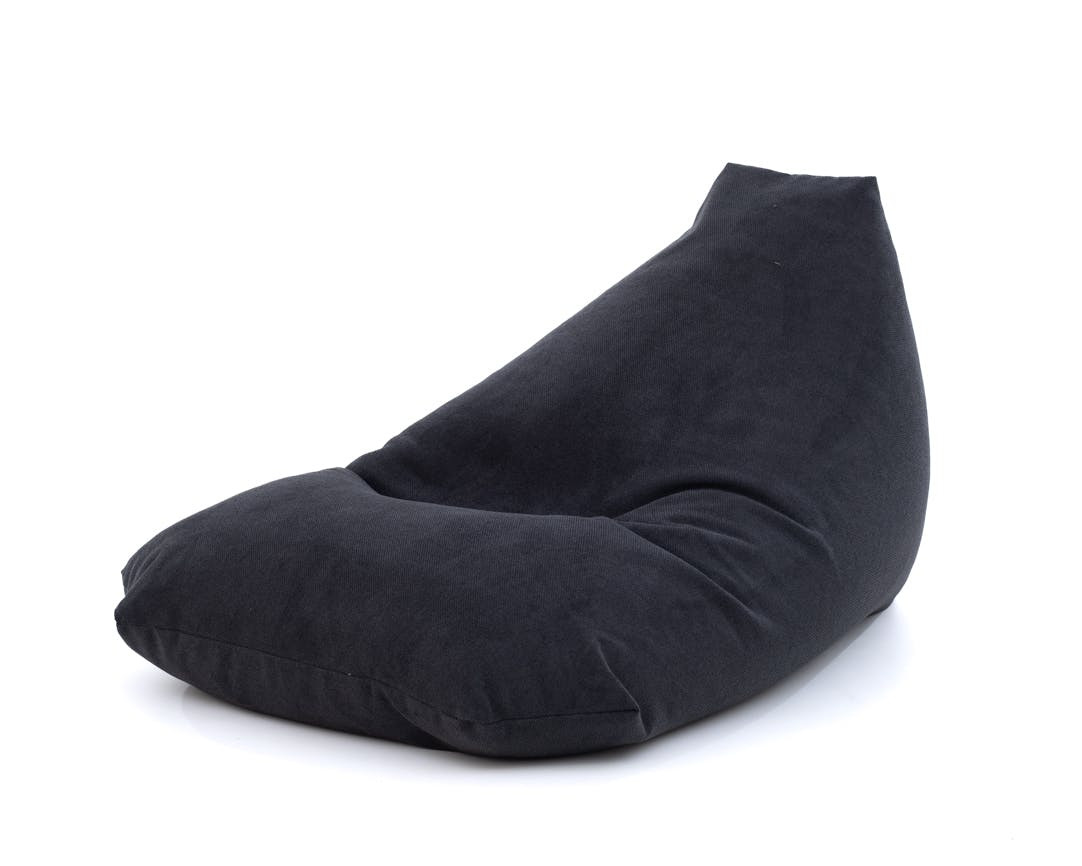Puff gigante Braga negro con funda extraíble