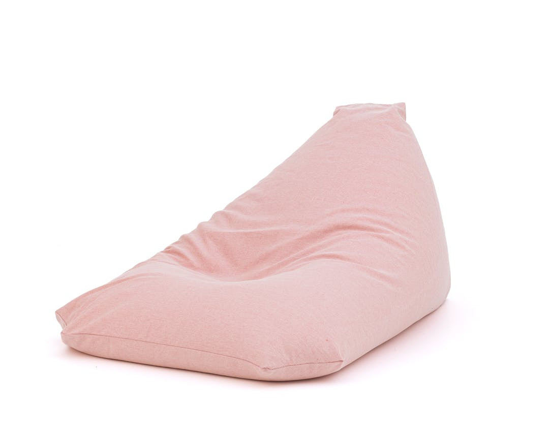 Puf Panamá Rosa en Algodón con Funda Extraíble