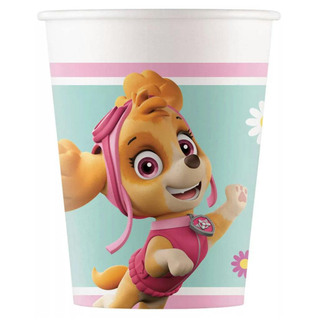 Vasos de papel Patrulla Canina Skye y Everest, 8 unidades