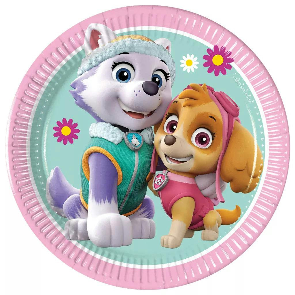 Platos de papel Patrulla Canina Skye & Everest 20 cm, 8 unidades
