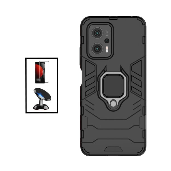 Kit de accesorios Phonecare para Xiaomi Redmi K50i: cristal Full Cover 5D, funda 3‑en‑1 y soporte magnético