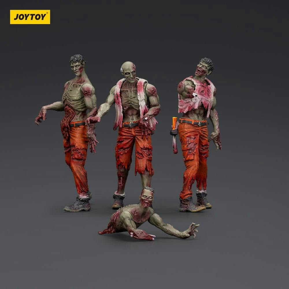 Figuras de acción Zombie Dark Source paquete de 4 8 cm