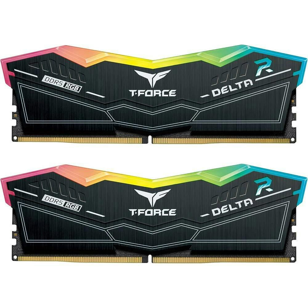 Memória RAM Team Group T-Force Delta RGB 16GB (2x8GB) DDR5 6000MHz (AMD Expo/Intel XMP) CL38 Preta