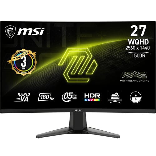 MAG 27CQ6F 27" Quad HD VA Curvo 180Hz