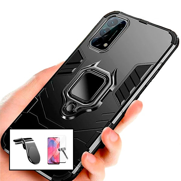 Funda, protector de pantalla y soporte para Oppo Reno5 4G