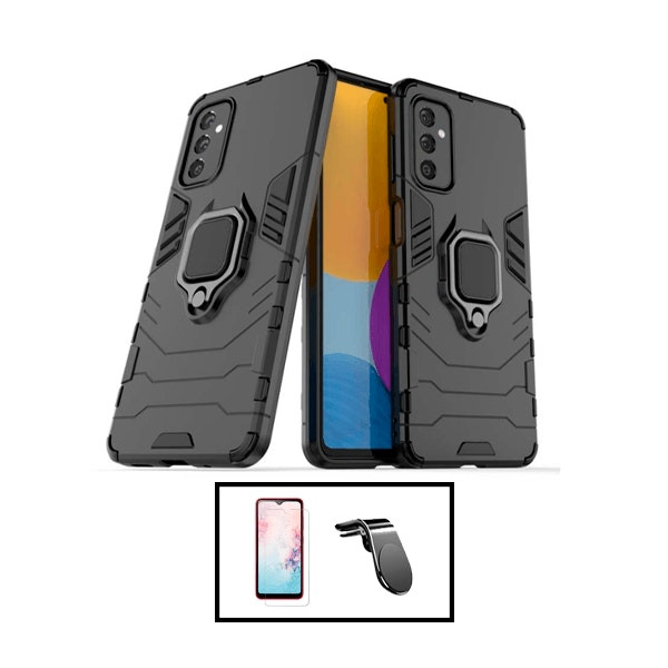Kit funda Military Defender con vidrio full cover y soporte magnético para Samsung Galaxy M23 5G