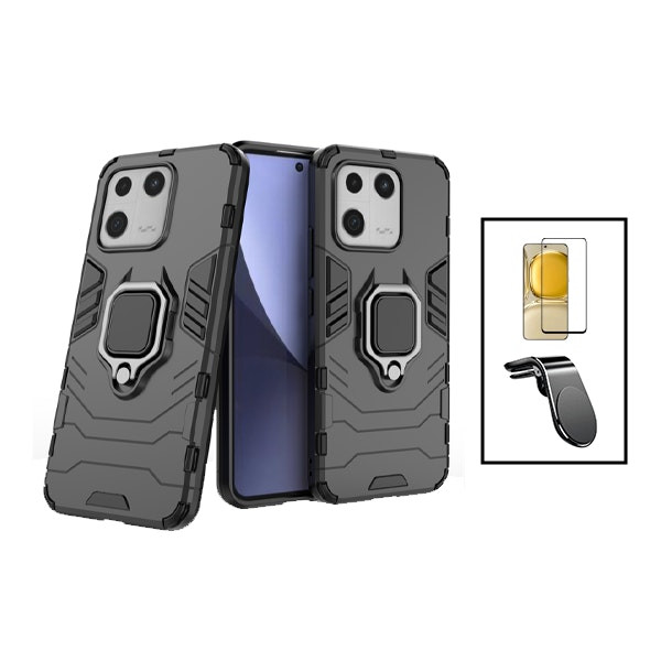Phonecare kit for Xiaomi 13: tempered glass, case and magnetic mount