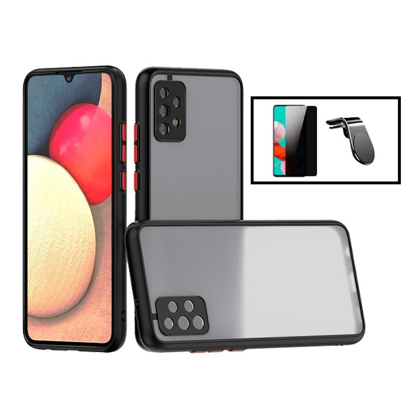 Funda Antichoques Translúcida con Film 5D de Privacidad y Soporte Magnético para Samsung Galaxy A52s 5G