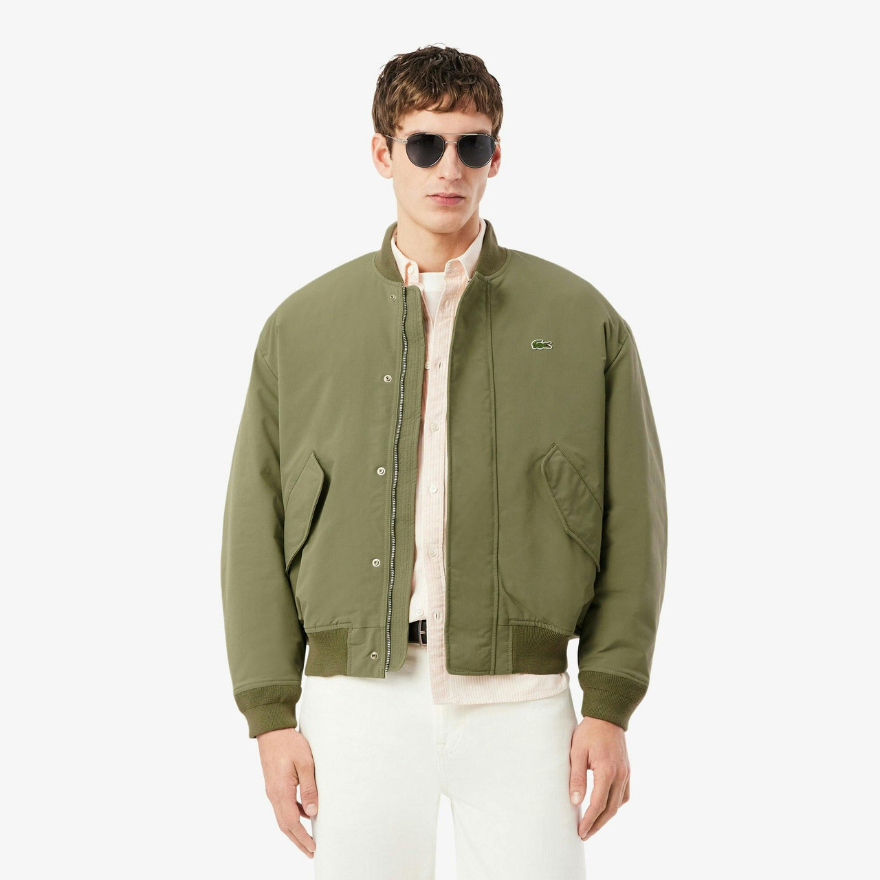 LACOSTE Bomber em tafetá impermeável