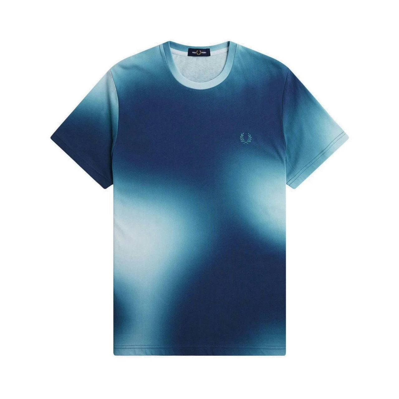 Camiseta de cuello redondo teñida de algodón