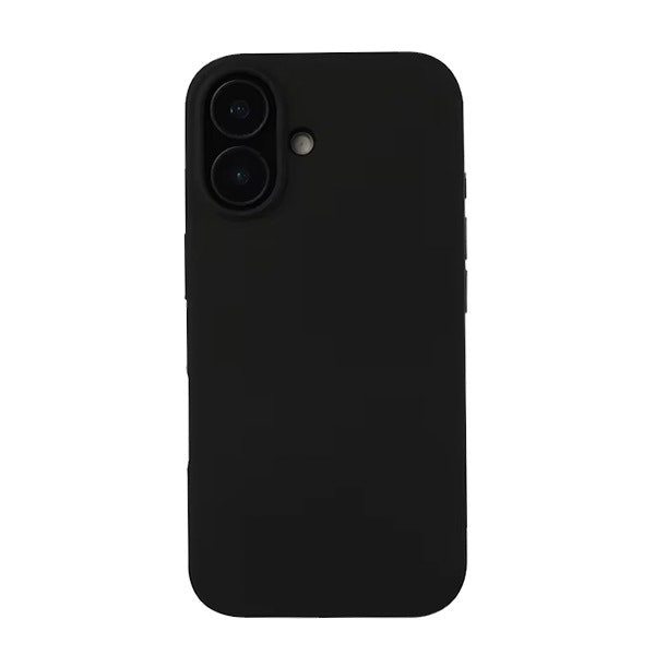 Funda de silicona líquida para iPhone 16 - Negro
