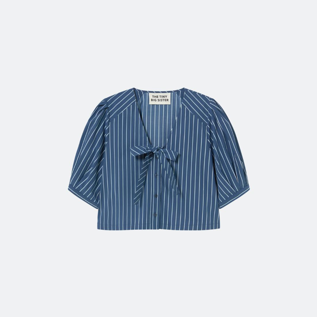 Striped Bow Blouse