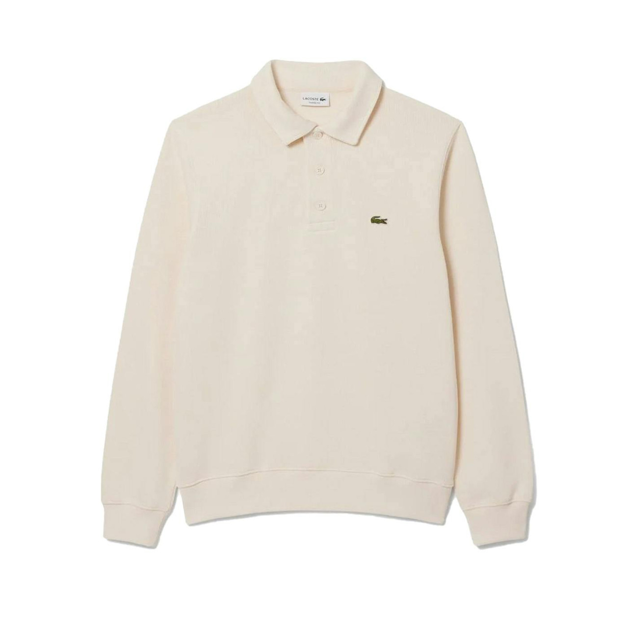 Sudadera polo algodón beige