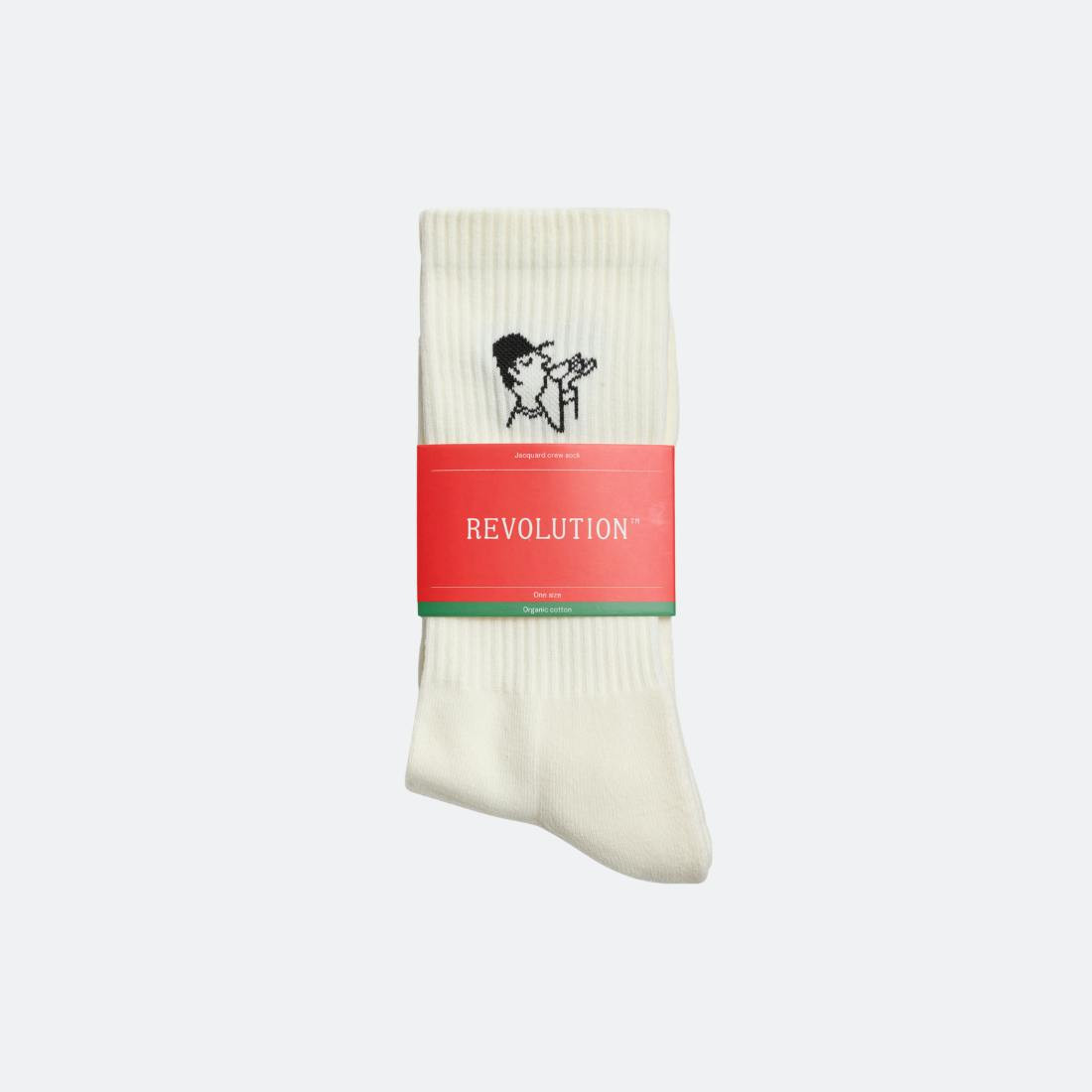 Calcetines mid-cut en mezcla de algodón orgánico con suela acolchada