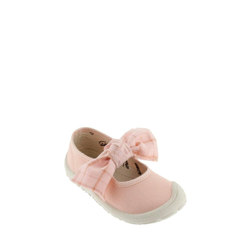 VICTORIA BOSCO BAREFOOT CANVAS MARYJANE &amp; PLAYD BOW