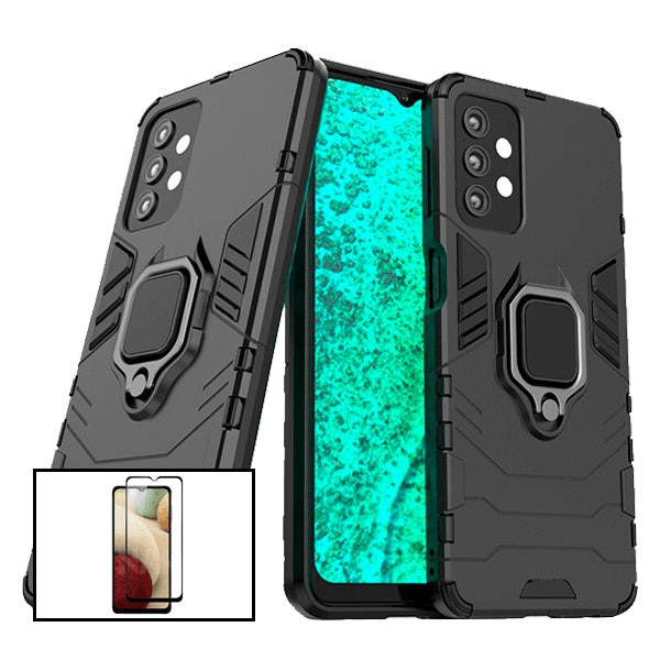 Kit protector de vidrio templado y funda Military Defender para Samsung Galaxy A32
