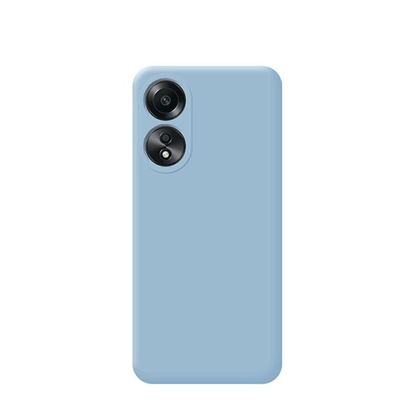 Funda de silicona líquida para Oppo A1 5G - Azul claro