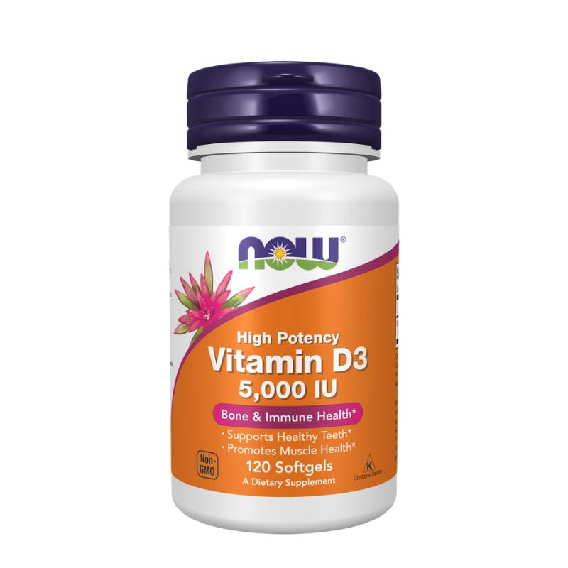 Vitamina D-3 5000 UI softgel líquida 120 cápsulas