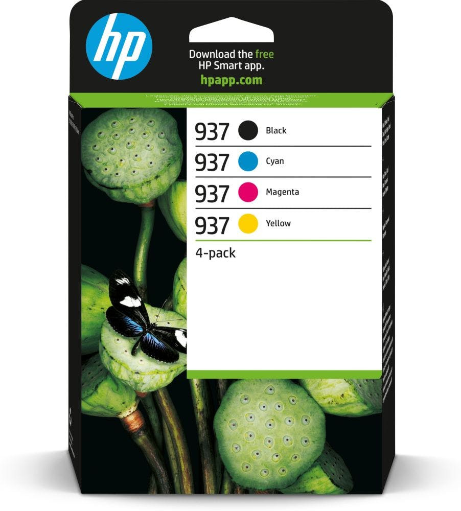 Pack de 4 Cartuchos de Tinta Originales HP 937 (6C400NE)
