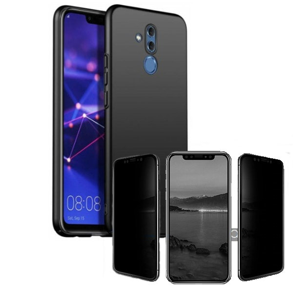 Kit Película 5D Anti-Spy + Capa SlimShield para Huawei Mate 20 Lite - Preto