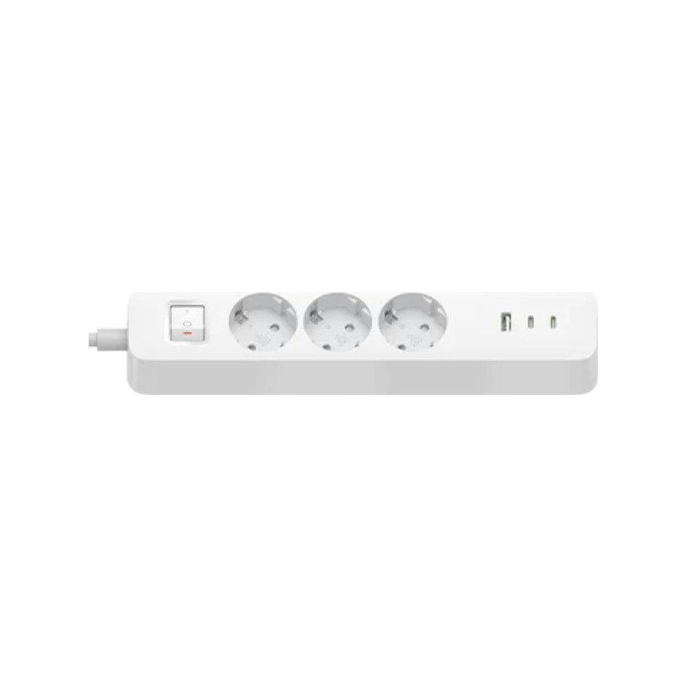 Regleta 20W con 3 enchufes Tipo F y 3 puertos USB (2x USB-C, 1x USB-A)