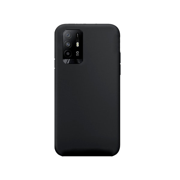 Funda de silicona líquida para Oppo A95 5G - negro