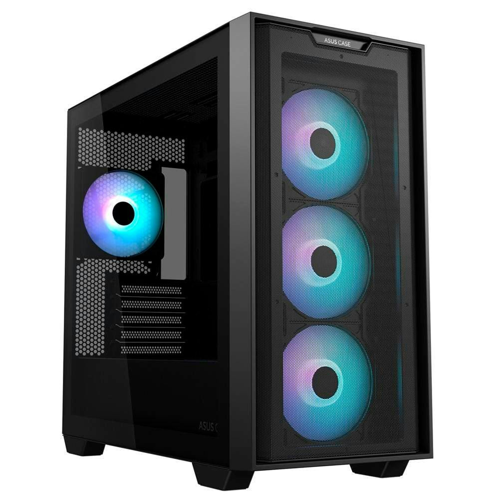 Caja A21 PLUS micro-ATX con vidrio templado y 4 ventiladores ARGB