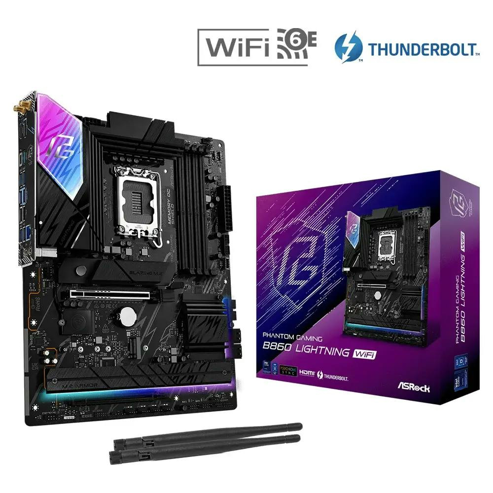 Phantom Gaming B860 Lightning WiFi ATX motherboard