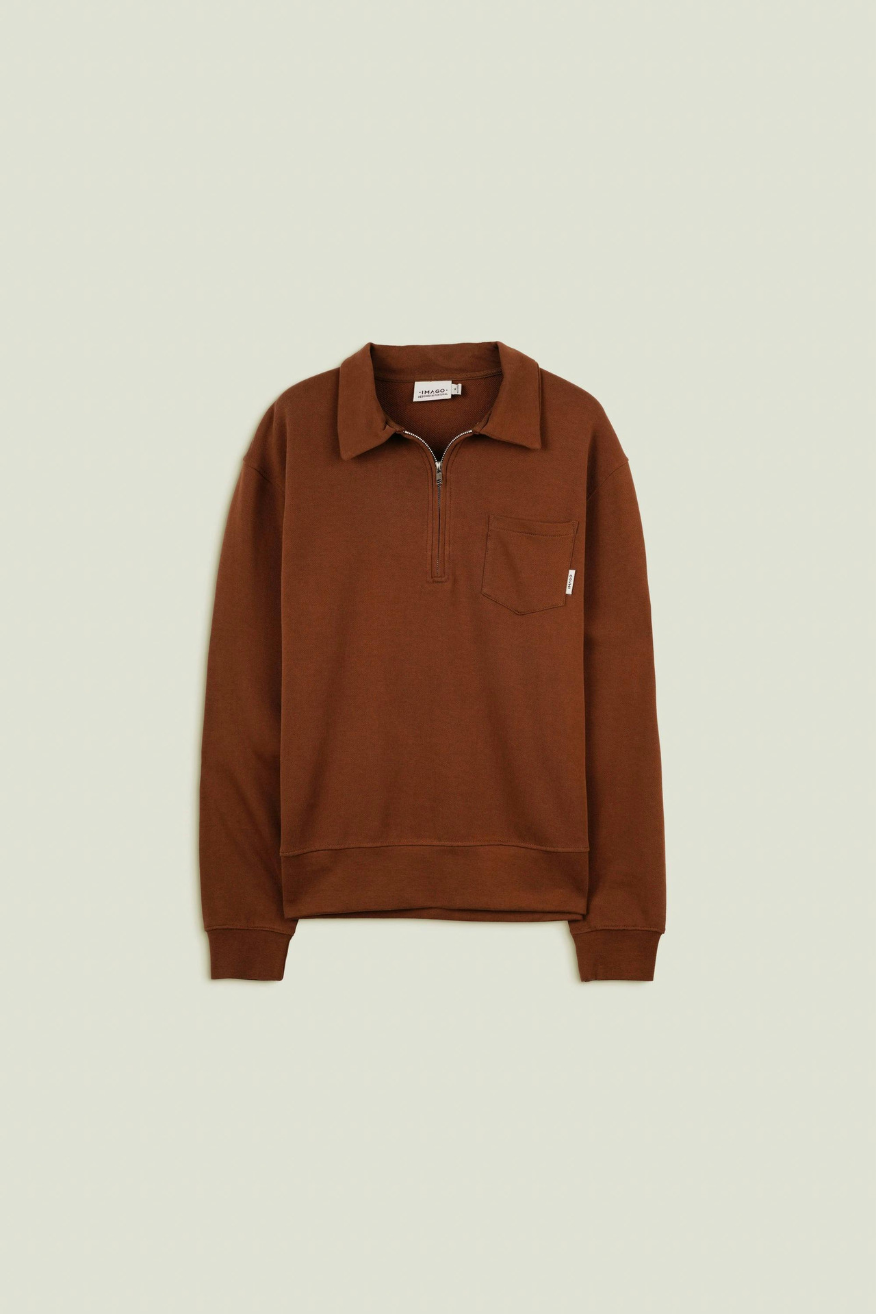 Sudadera con cremallera de algodón orgánico