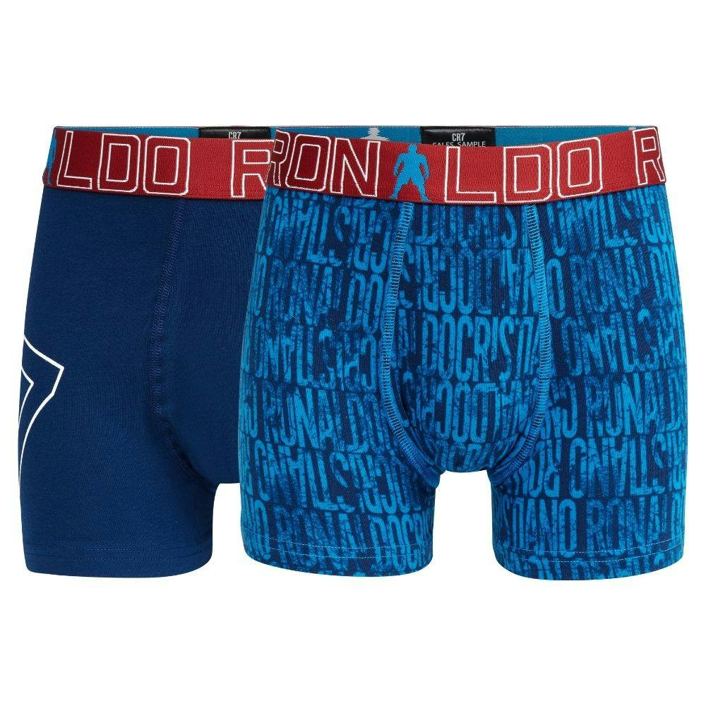 Pack de 2 boxers de algodón para niño con cintura en contraste