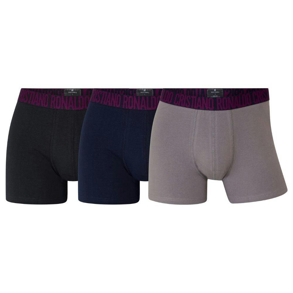 Organic cotton boxers pack of 3 with elastic waistband