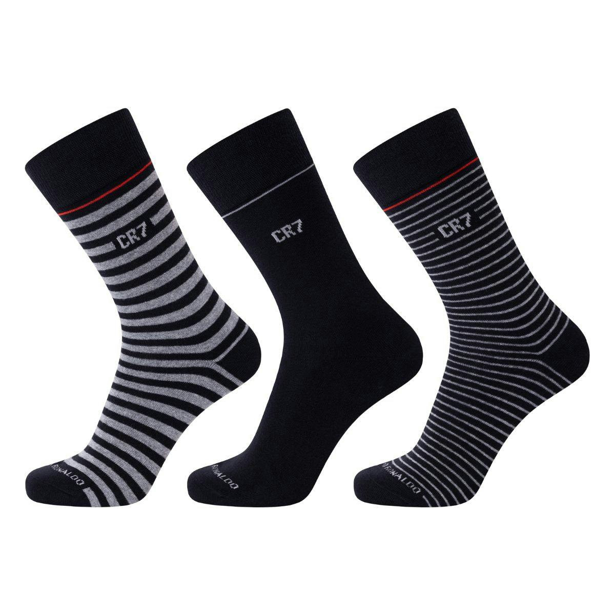 Men's socks pack 3 pairs one size 40-46 black base