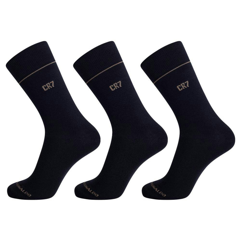 Pack 3 Calcetines Hombre CR7 - Algodón transpirable, puño suave