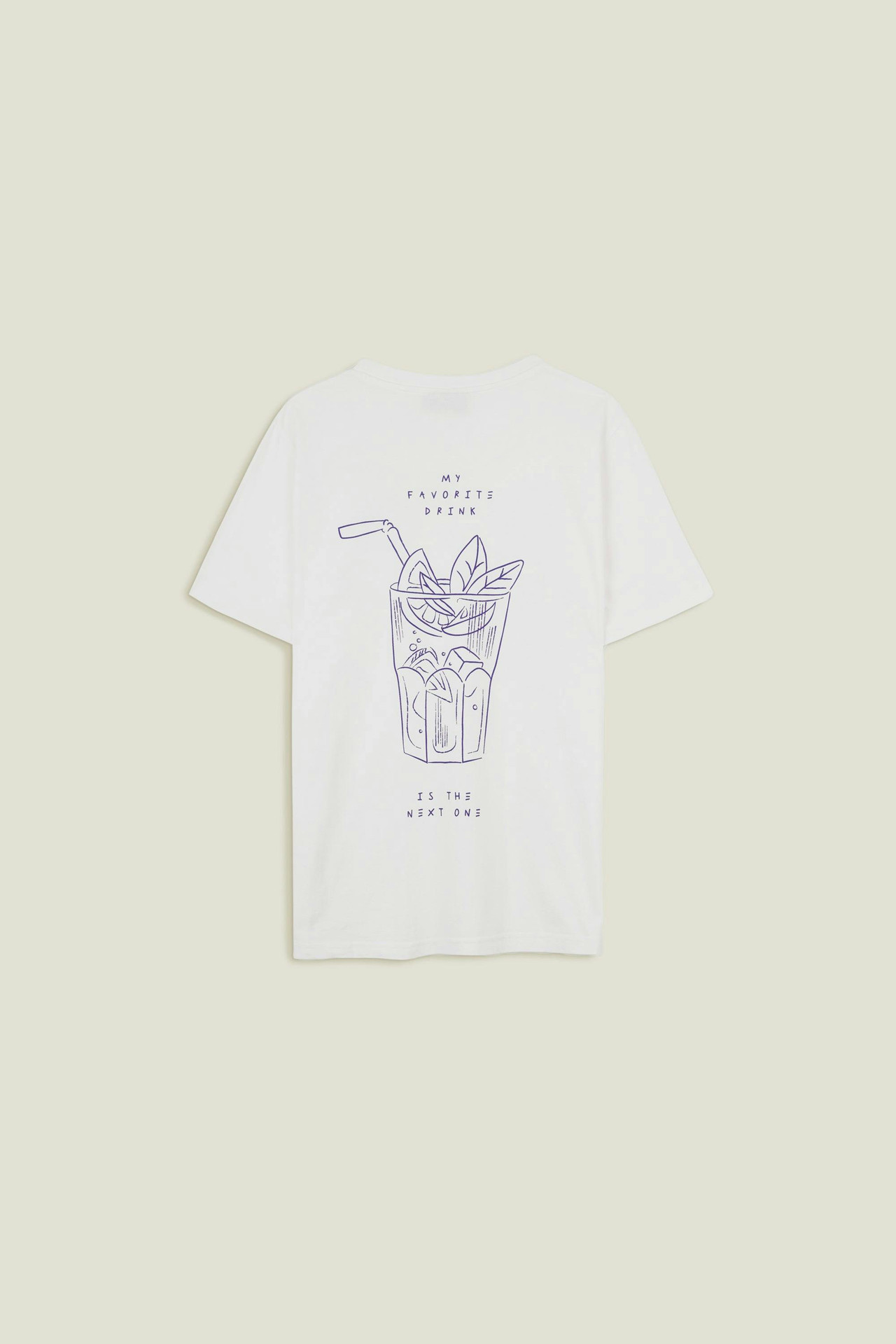 Camiseta cocktail de algodón orgánico