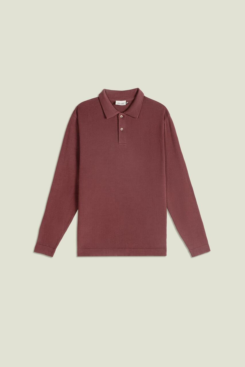 Organic cotton sweater with button detail