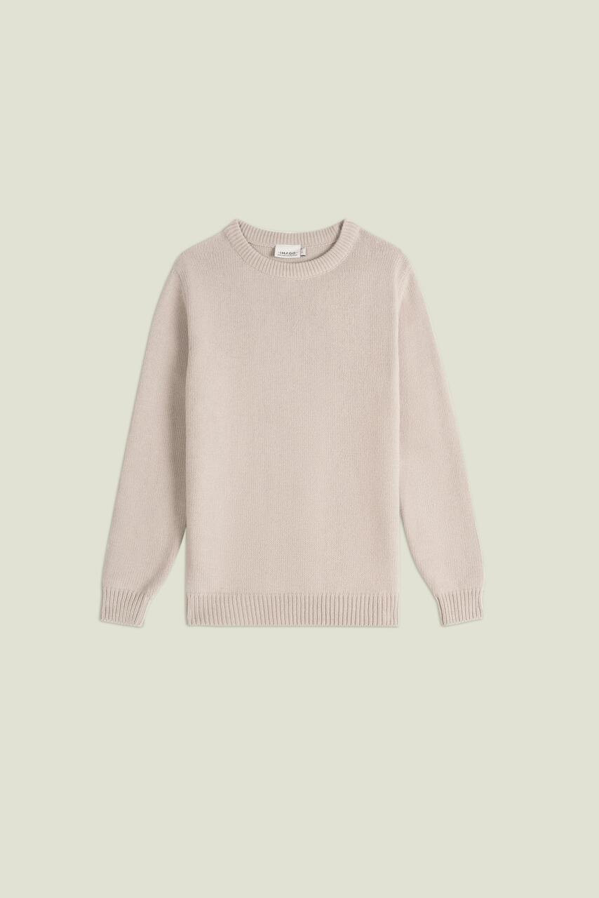 Jersey de punto en algodón orgánico gris