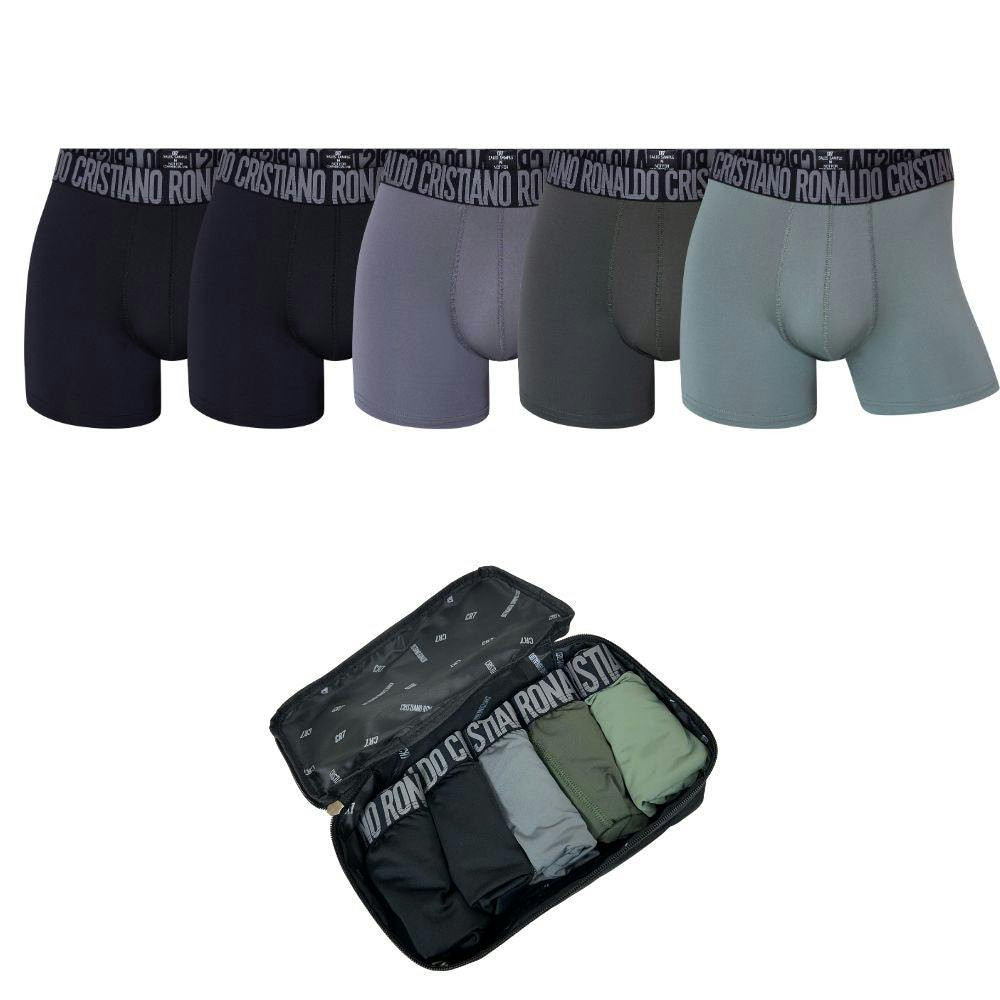 Microfiber boxer pack of 5 with travel bag