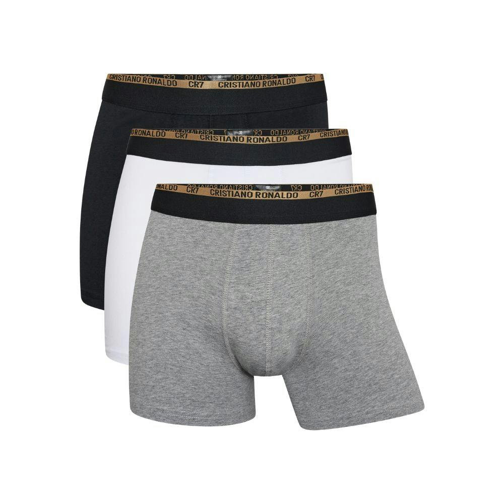Pack de 3 boxers en algodón orgánico con elástico contrastante