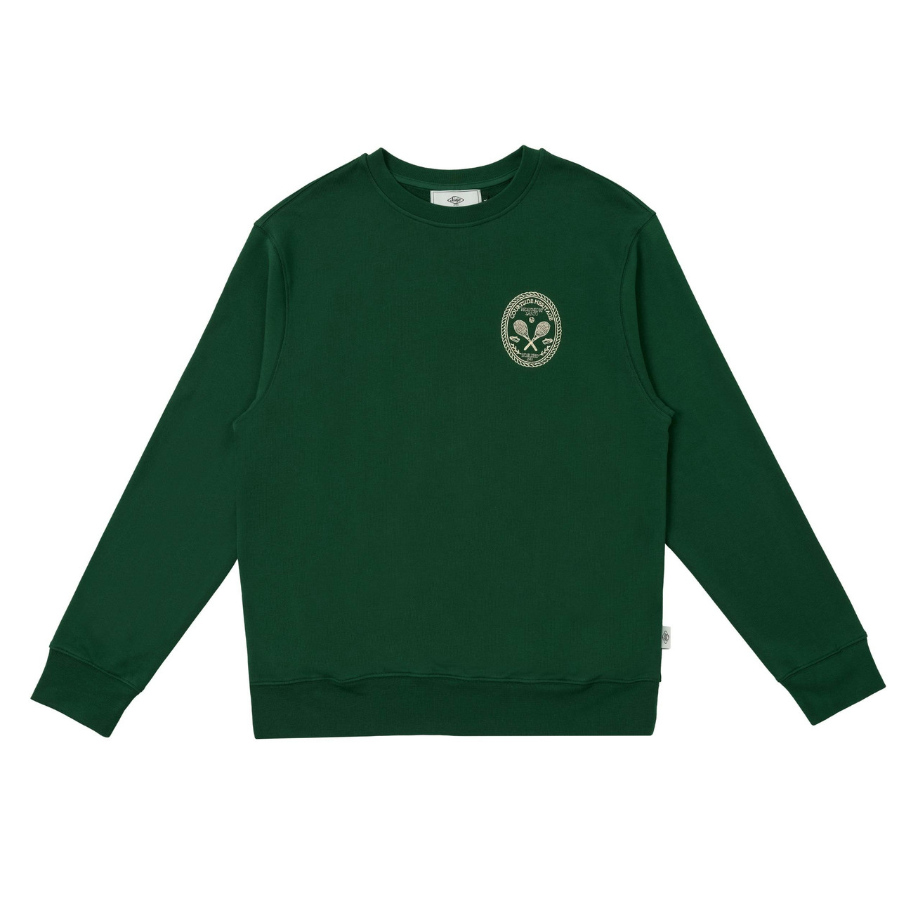 Sudadera Courtside con cuello redondo y estampado contrastante
