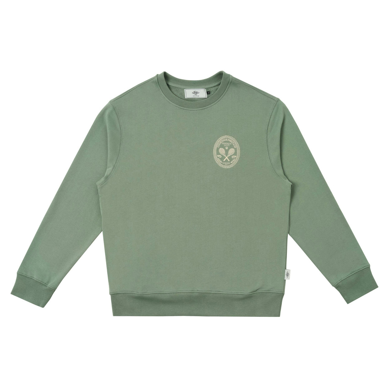 Courtside sweatshirt with crew neck and contrasting print